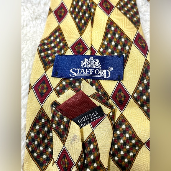 Stafford 100% Silk Ties- Lot‎ of 2 - Picture 3 of 4